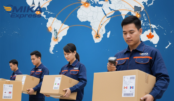Đội ngũ MIKA Express làm việc chuyên nghiệp